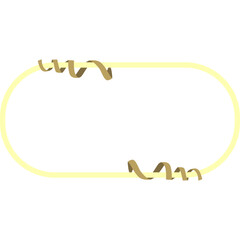 Tape Around Frame New Year Style Vector