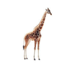 Naklejka premium giraffe on white background