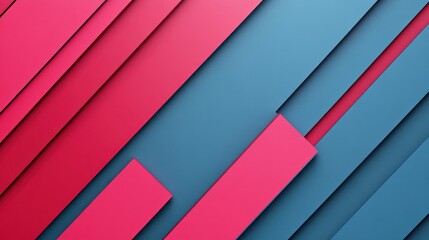 Obraz premium Abstract diagonal pink and blue stripes background.