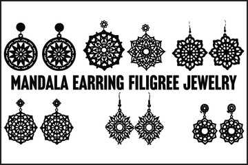 Mandala Earring Filigree Jewelry