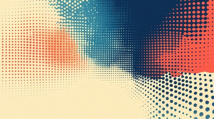 Abstract graphic design with halftone dots and color gradients (1)