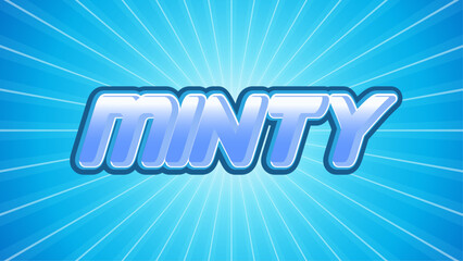 Minty Text Style Effect