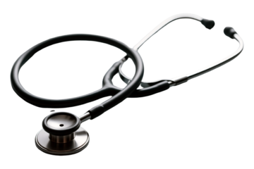 Professional-Grade Black Stethoscope Medical Diagnostic Tool