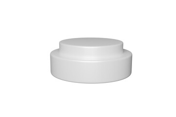  PNG ,white podium, podium color 3D, white	