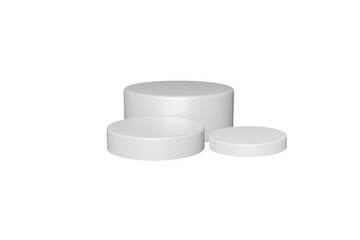 PNG white podium product stage