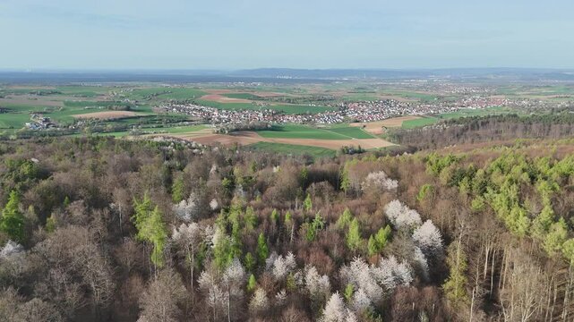 Der Bachgau, aus der Luft gesehen