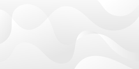 Abstract minimalistic white paper wave curve lines banner background design.
