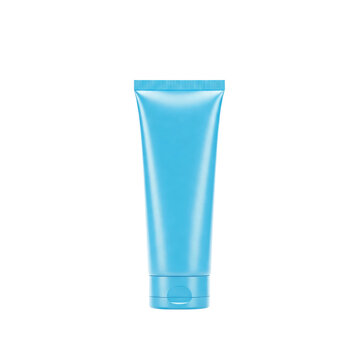 Blue facewash tube