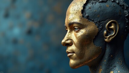 Technology inspired robot head image