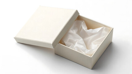 Elegant Empty Gift Box with Tissue Paper  Perfect for Packaging Presents