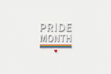 Pride Month Celebration Minimalist Design