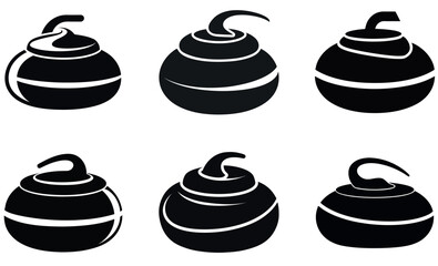 Black and White Abstract Spiral Swirl Design