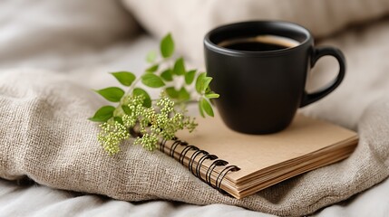 Morning Coffee and Cozy Reflections: A Serene Moment Captured