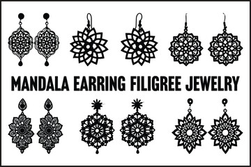 Mandala Earring Filigree Jewelry