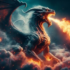 Chimera s smoke surrounding it