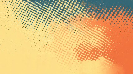 Abstract halftone pattern with gradient colors