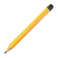 Yellow Pencil, Close-up Studio Shot of a