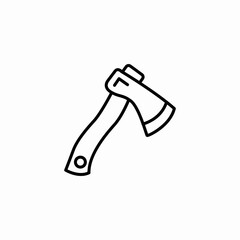 axe tool icon sign vector