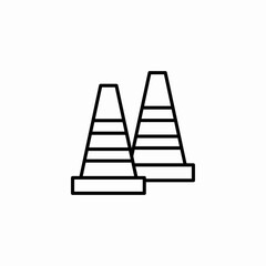 cones pair icon sign vector