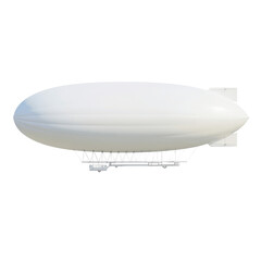 Modern White Airship, Blimp, Dirigible, Zepplin,