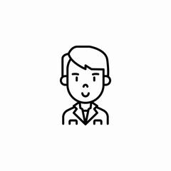 doctor man icon sign vector