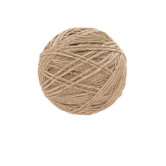 Beige Ball of Yarn for Knitting or Crochet
