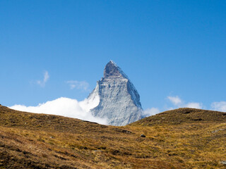 Image of the famous mountain called Matterhorn or Cervino