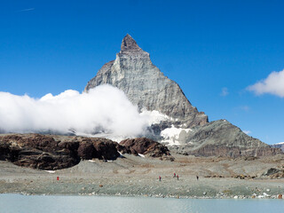 Image of the famous mountain called Matterhorn or Cervino