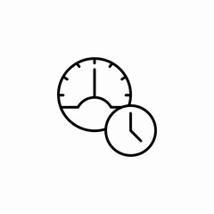 time performance icon sign vector