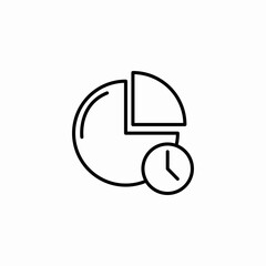 time allocation icon sign vector