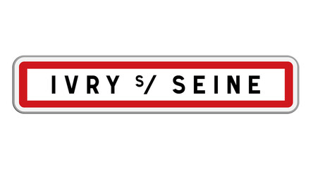 Panneau Ivry-sur-Seine, Val-de-Marne, Île-de-France