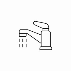 water tap icon sign vector