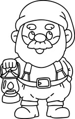illustration dwarf character