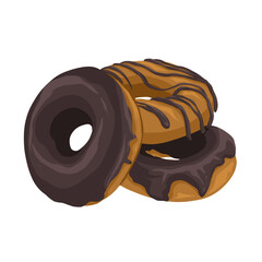 Vector illustration of donuts 
