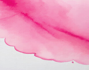 Pink watercolour hand painted blurred spot. Artistic background