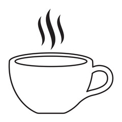 Coffee cup icon vector. cup a coffee icon vector. Hot drink round icon. Cup icon. Coffee cup silhouette icon and tea cup logo.  cofee cup vector.  Coffee mug icon.