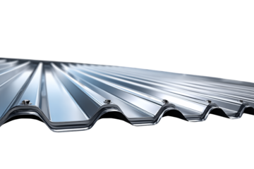 Transparent metal roofing panels industrial facility product showcase clean environment close-up view modern construction techniques