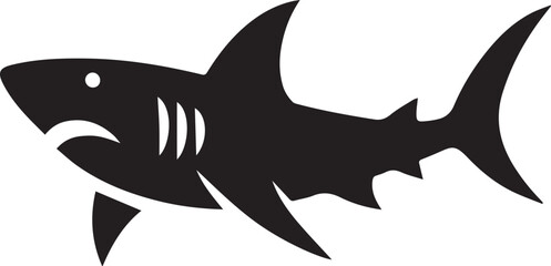 Obraz premium black shark icon