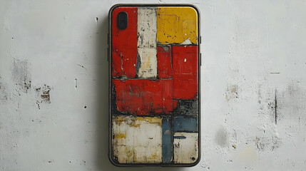 Colorful geometric phone case design