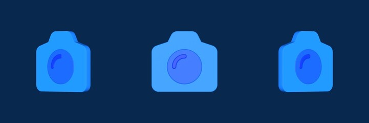 camera user interface 3D icon