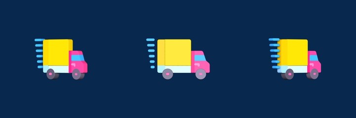 delivery truck delivery 3D icon