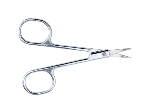 Nail scissors isolated on white background.