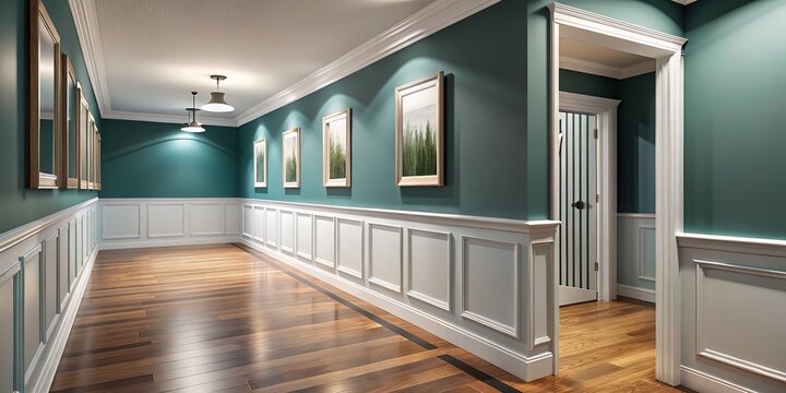 Modern Dado Rail Hallway Paint Ideas