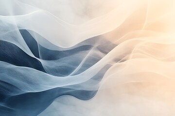 Obraz premium An abstract background with smooth, flowing fluid lines in dark and light tones, creating an elegant and serene design with soft motion and minimalistic beauty.