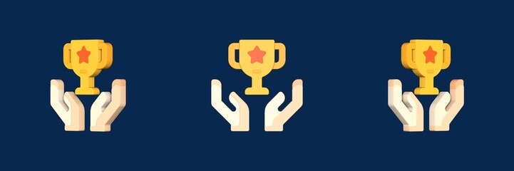 recognition teamwork 3D icon