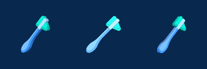reflex hammer doctors office 3D icon