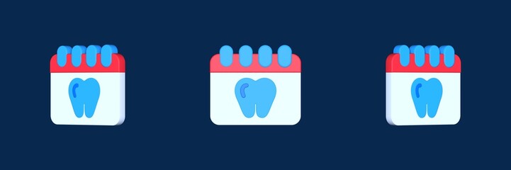 schedule calendar and date 3D icon