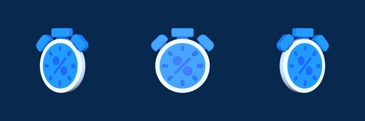 stopwatch sales 3D icon