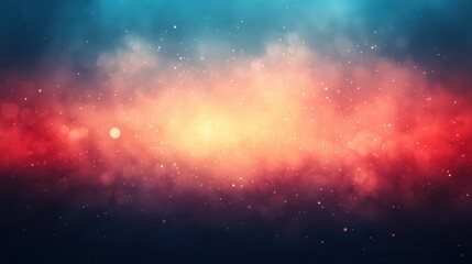 Naklejka premium Abstract nebula of vibrant colors