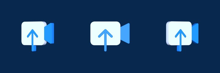 video user interface 3D icon